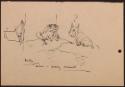 Arthur Lismer, 1885 - 1969
Bark, what a funny animal! 
drawing in pen and ink on commercially…