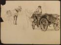 Arthur Lismer, 1885 - 1969
Untitled (horses, man with carriage)
graphite on paper
26.3 x 19.…