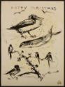 Arthur Lismer, 1885 - 1969
HAPPY CHRISTMAS
pen and ink, and chalk pastel on paper
20.2 x 27.…
