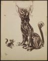 Arthur Lismer, 1885 - 1969
Untitled (mouse and cat)
marker on paper
22.9 x 30.6 cm
Arthur L…