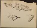 Arthur Lismer, 1885 - 1969
Untitled (alligator, fish and snake)
conté and marker on paper
29…
