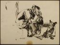 Arthur Lismer, 1885 - 1969
Untitled (man seated with dog), 1957
pen and ink on paper
30.5 x …