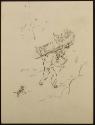 Arthur Lismer, 1885 - 1969
Untitled (man carrying woman in stretcher on his back uphill) 
cha…
