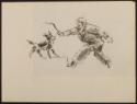 Arthur Lismer, 1885 - 1969
Untitled (man confronting dog)
charcoal on paper
24.4 x 18.2 cm
…