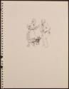 Arthur Lismer, 1885 - 1969
Untitled (man, woman and dog), c. 1956
conté on paper
21.7 x 28 c…