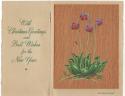 A.J. Casson (1898 - 1992)
Merry Christmas / Pitcher Plant 
screen print on veneer, mounted on…