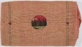 Cushion cover with embroidered design