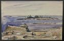 Unidentified artist
Go Home Bay
watercolour, ink and litho crayon (or coloured pencil?)  on p…