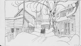 Village Street, Baie St. Paul (R); Untitled (V)