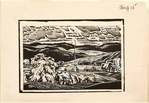 Study for Fire on the Hearth