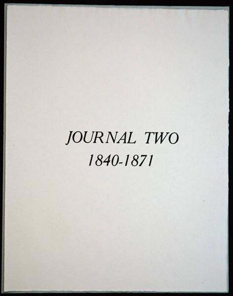 Journal Two - 1840-1871