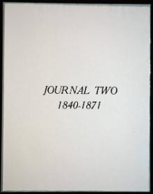 Journal Two - 1840-1871