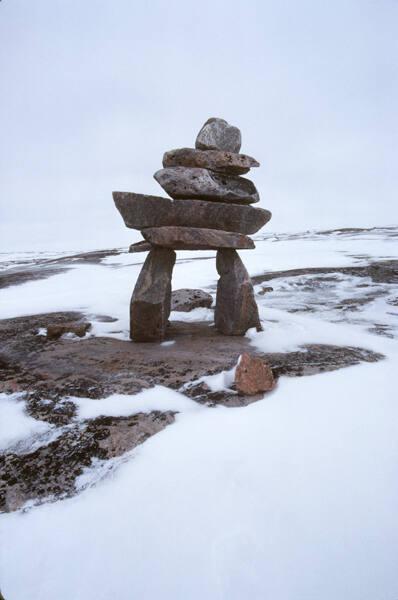 Inunnguaq (stone figure “in the likeness of a human”) at Itilliarjuk.
Southwest Baffin Island,…
