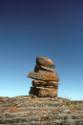 Inuksuk covered in lichen.
Between Kiattuuq and Itilliarjuk, Southwest Baffin Island, Nunavut,…